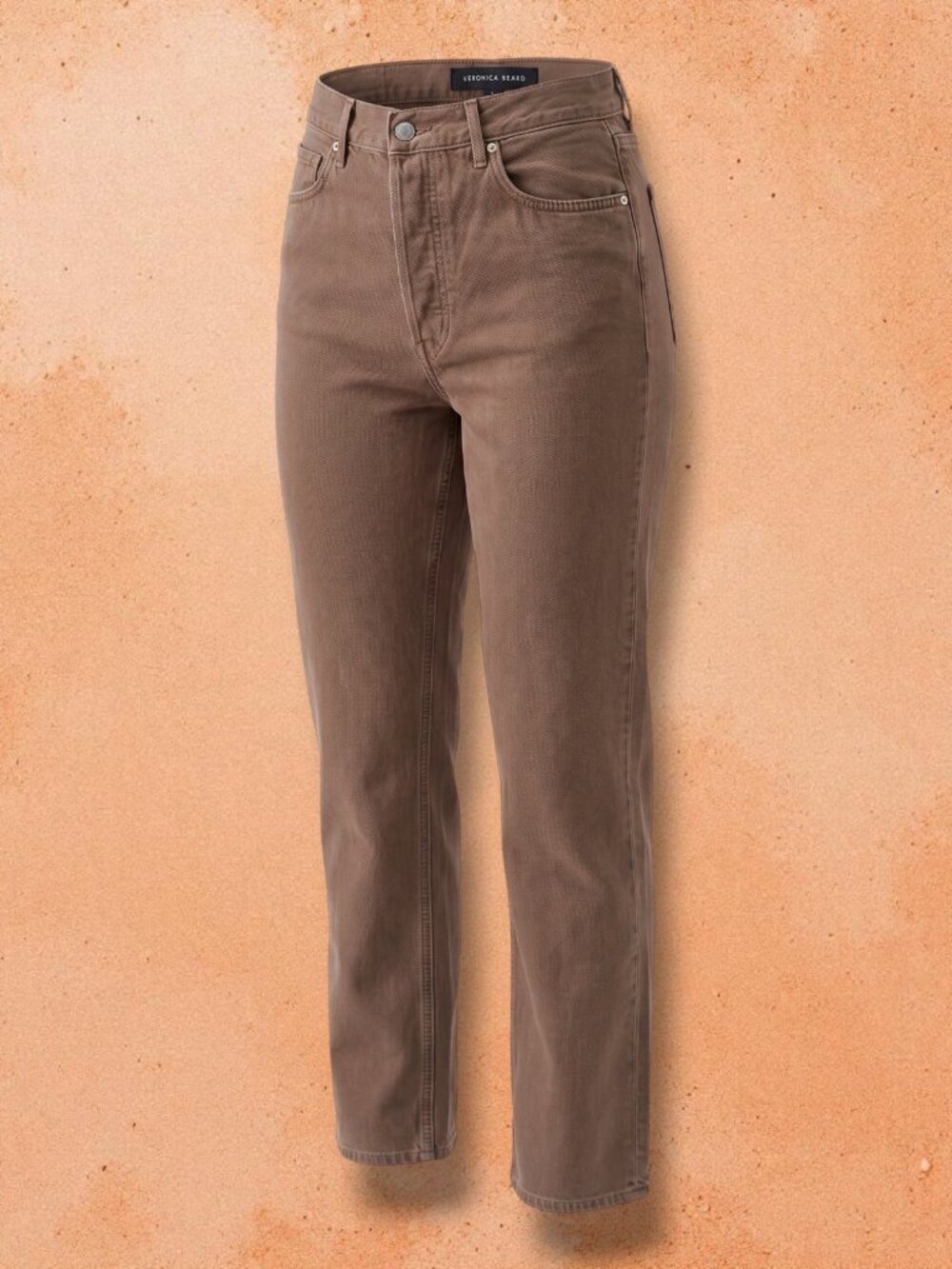 Veronica Beard Tan‎ Sierra Daniela High Rise Straight Leg Jeans 29